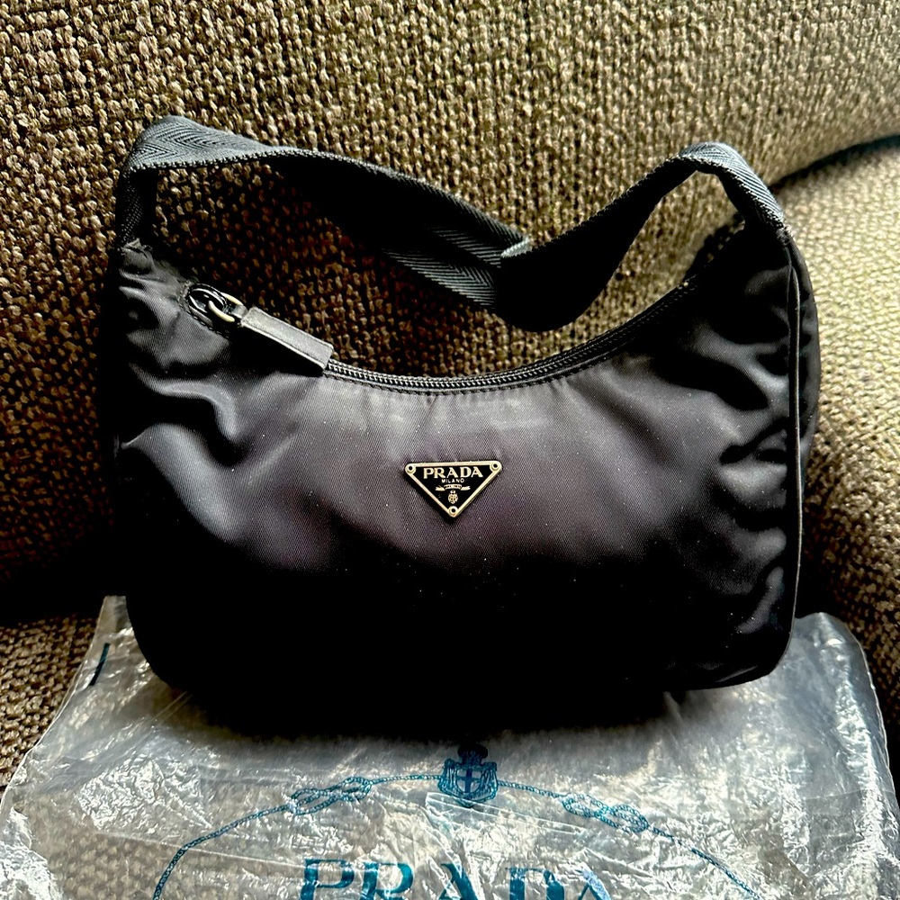 Authentic Prada Mini Tesuto Hobo Bag - Classic